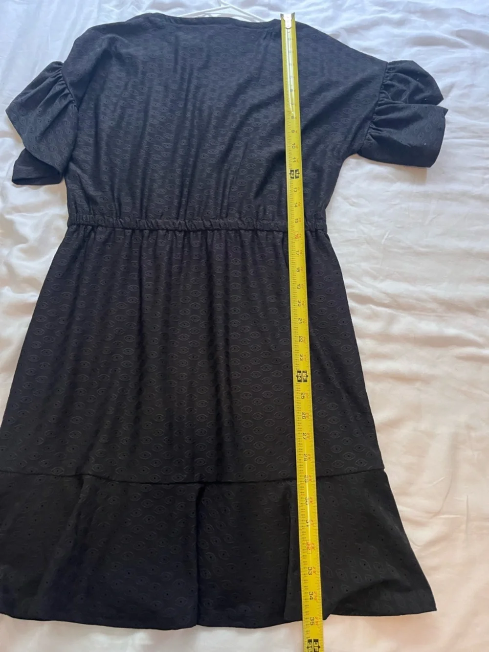 NWT Michael Kors Womens Black Lace-up Elastic Waist Lined Mini Dress Medium